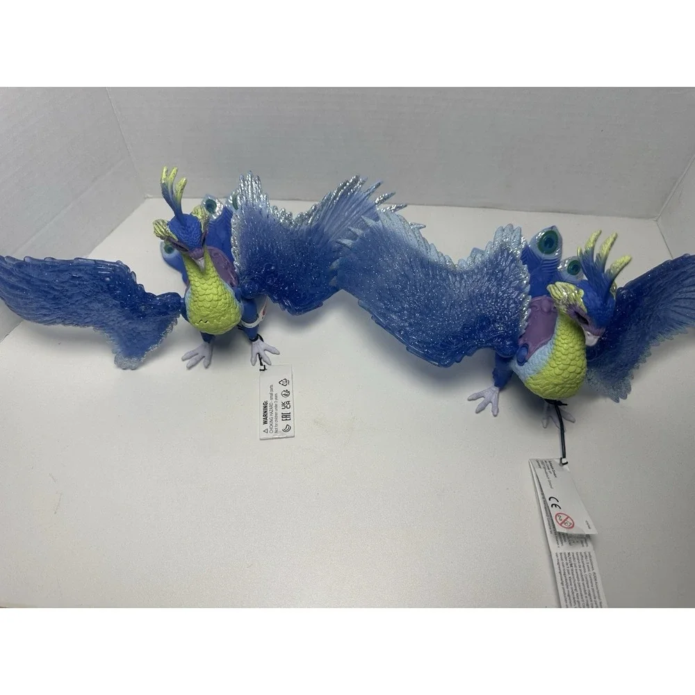Schleich Bayala Magical Peacock Bird Toy Movable Wings Set of 2 70494